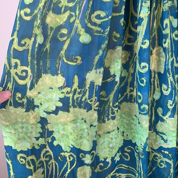 NWOT Anthropologie Watercolor Garden maxi dress - Picture 7 of 10